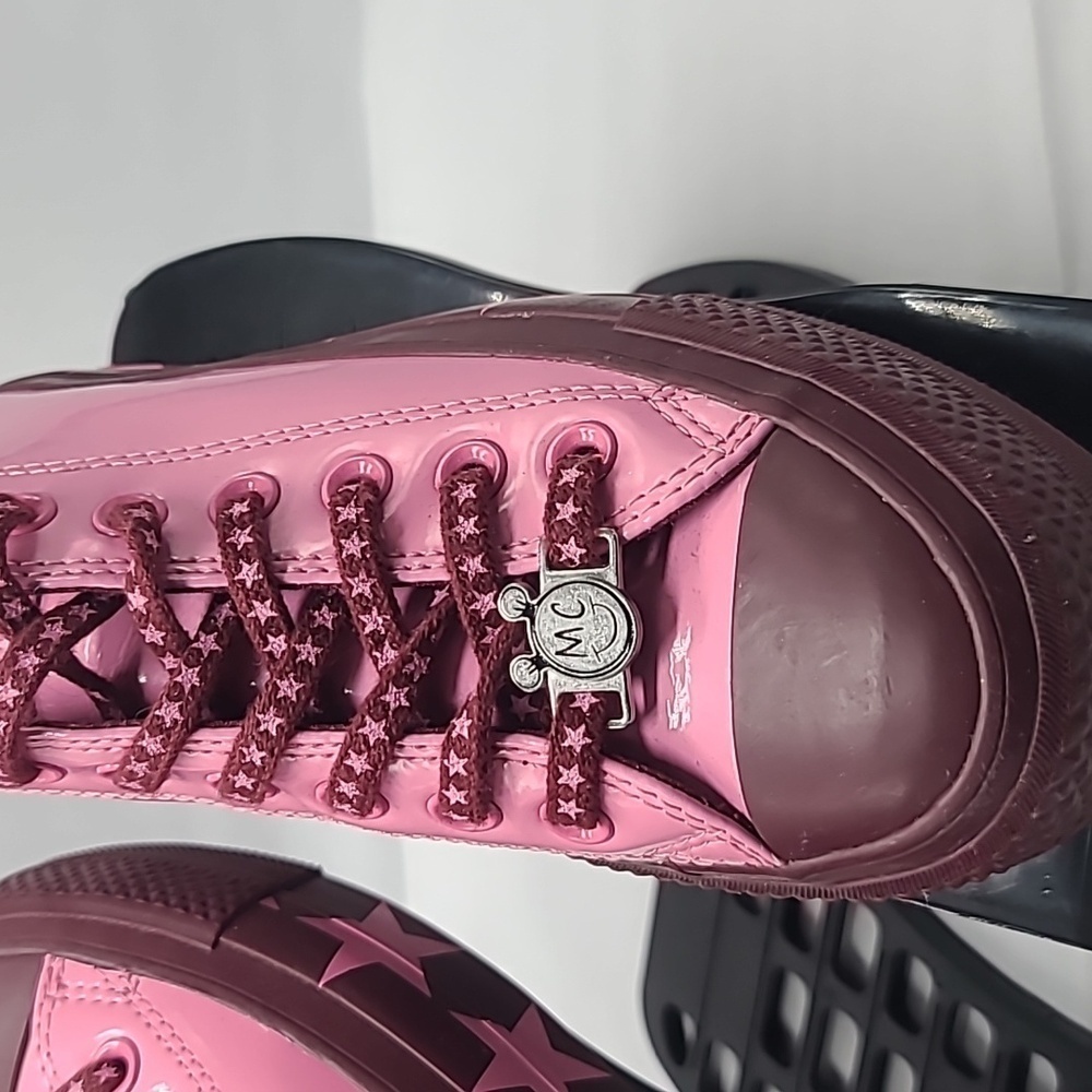 Converse Ctas Miley Cyrus  Patent Pink Dark Burgundy - Picture 2 of 8